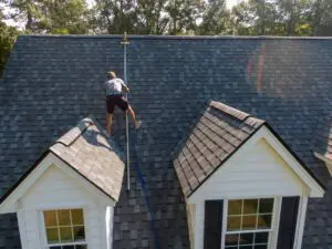 Residential Roof Inspection Drone Photos