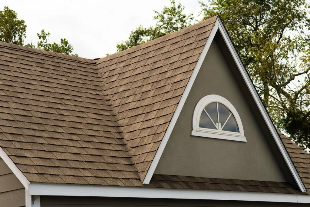 roof covered asphalt shingles roofing construction house rooftop construction