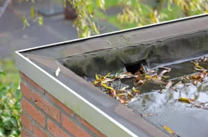 flat roof repair-drainage issues on flat roof