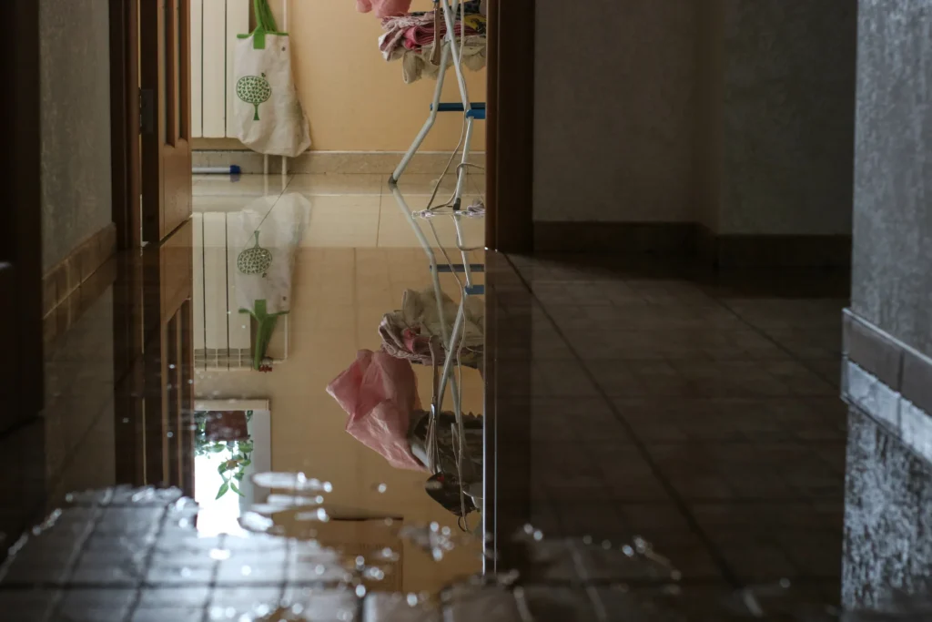 water flooding in a house