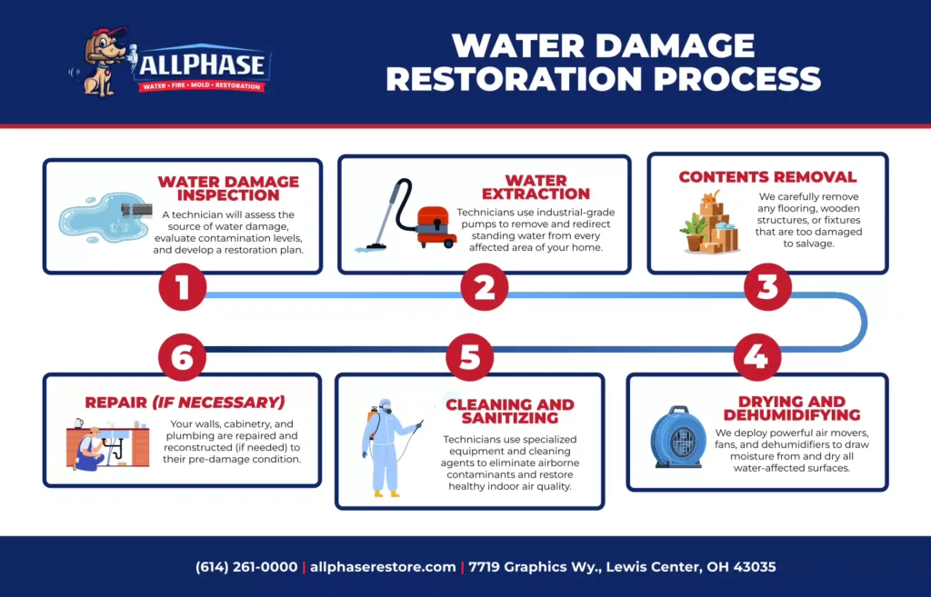 Water Damage Restoration Process: A Complete Guide   - AllPhase Restoration